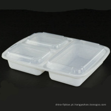32 oz à prova d &#39;água 3 compartimento bento almoço caixa de embalagem de alimentos para controle de parcela, embalagem de alimentos caixa de plástico com tampa